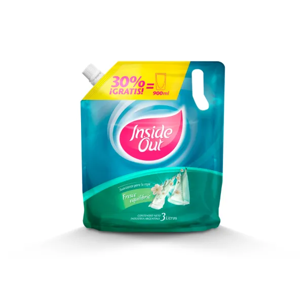 Suavizante Inside Out Doypack 3 Litros