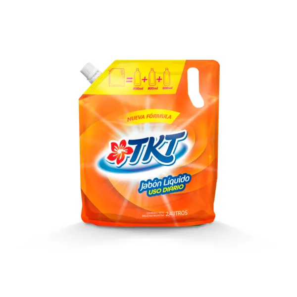 Jabón líquido TKT uso diario doypack 2,4 litros