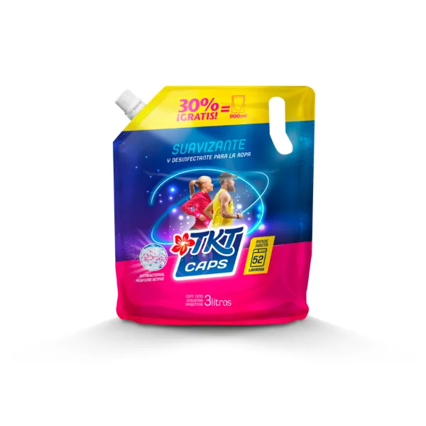 Suavizante y desinfectante TKT Caps doypack 3 litros